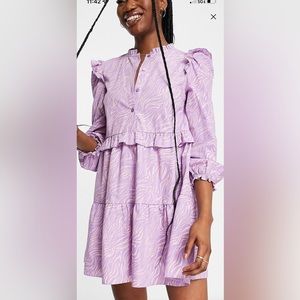 Miss selfridge ruffle mini dress